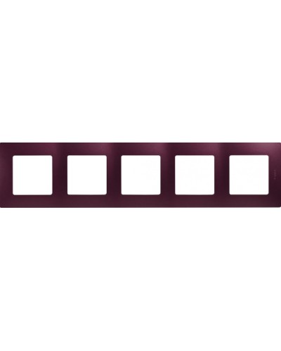 Рамка 5 постов Etika сливовый Legrand 672565 в Рязани Аксессуары для кабель-канала Pintop.ru